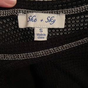 Black/leopard print Top